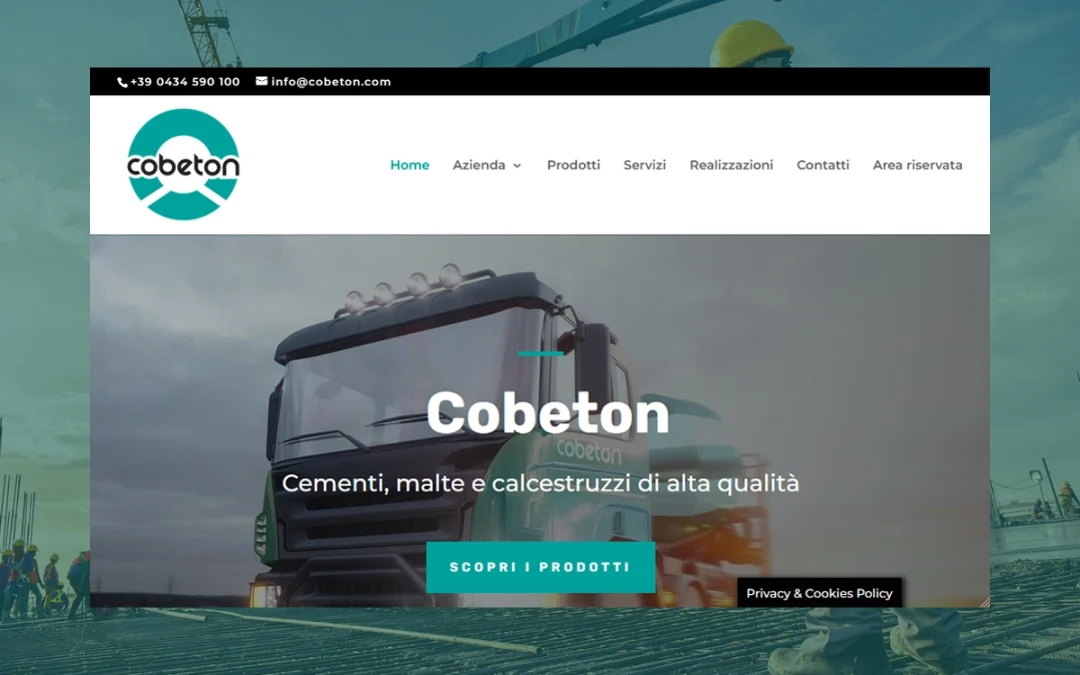 Cobeton – Realizzazione del nuovo sito web